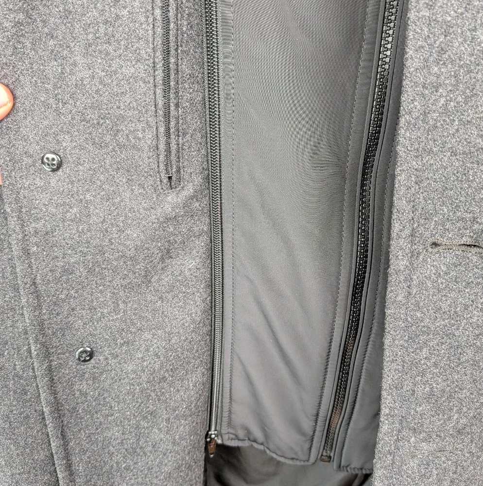 Banana Republic Charcoal Car Coat M